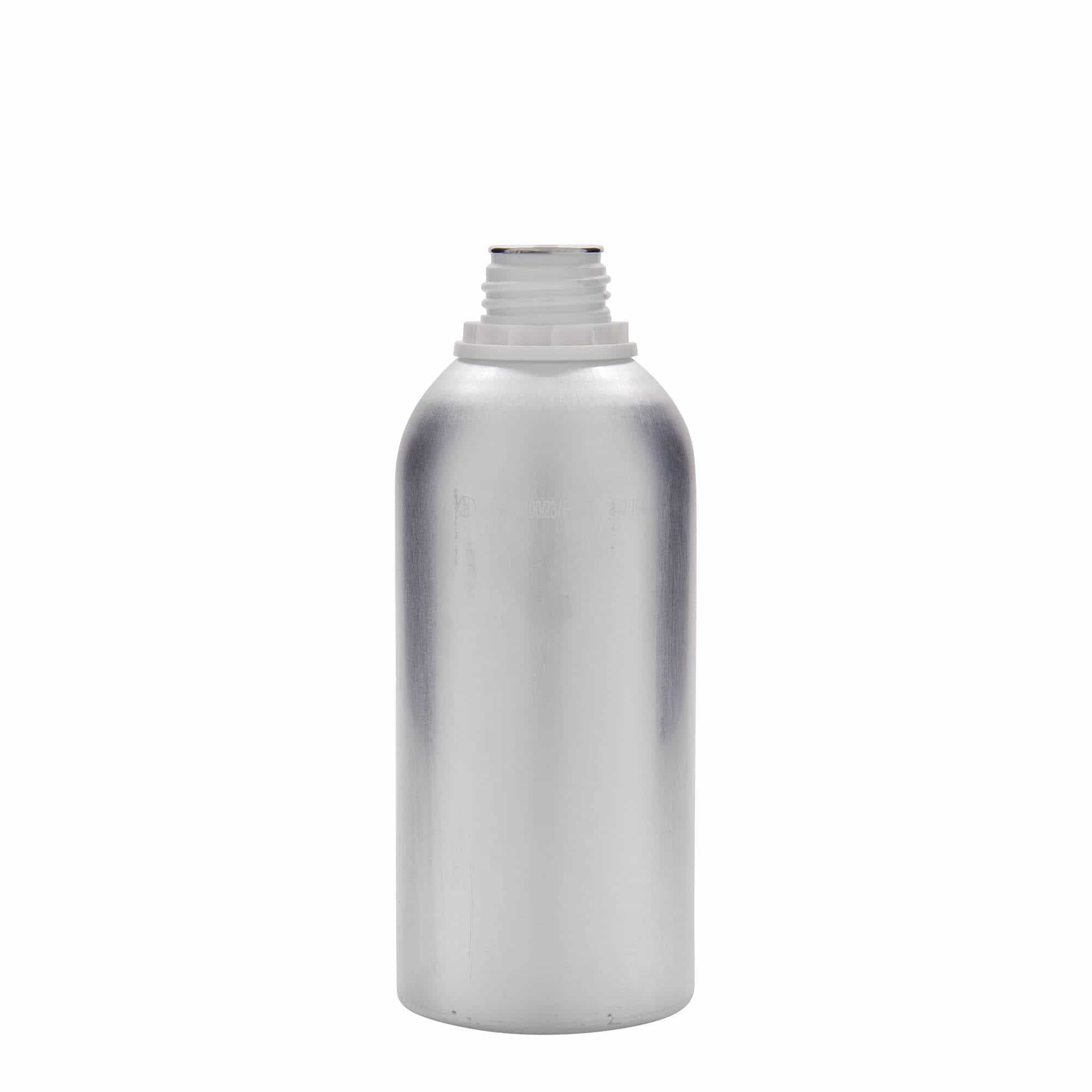 Aluminijumska boca od 625 ml, metal, srebrna boja, otvor: DIN 32