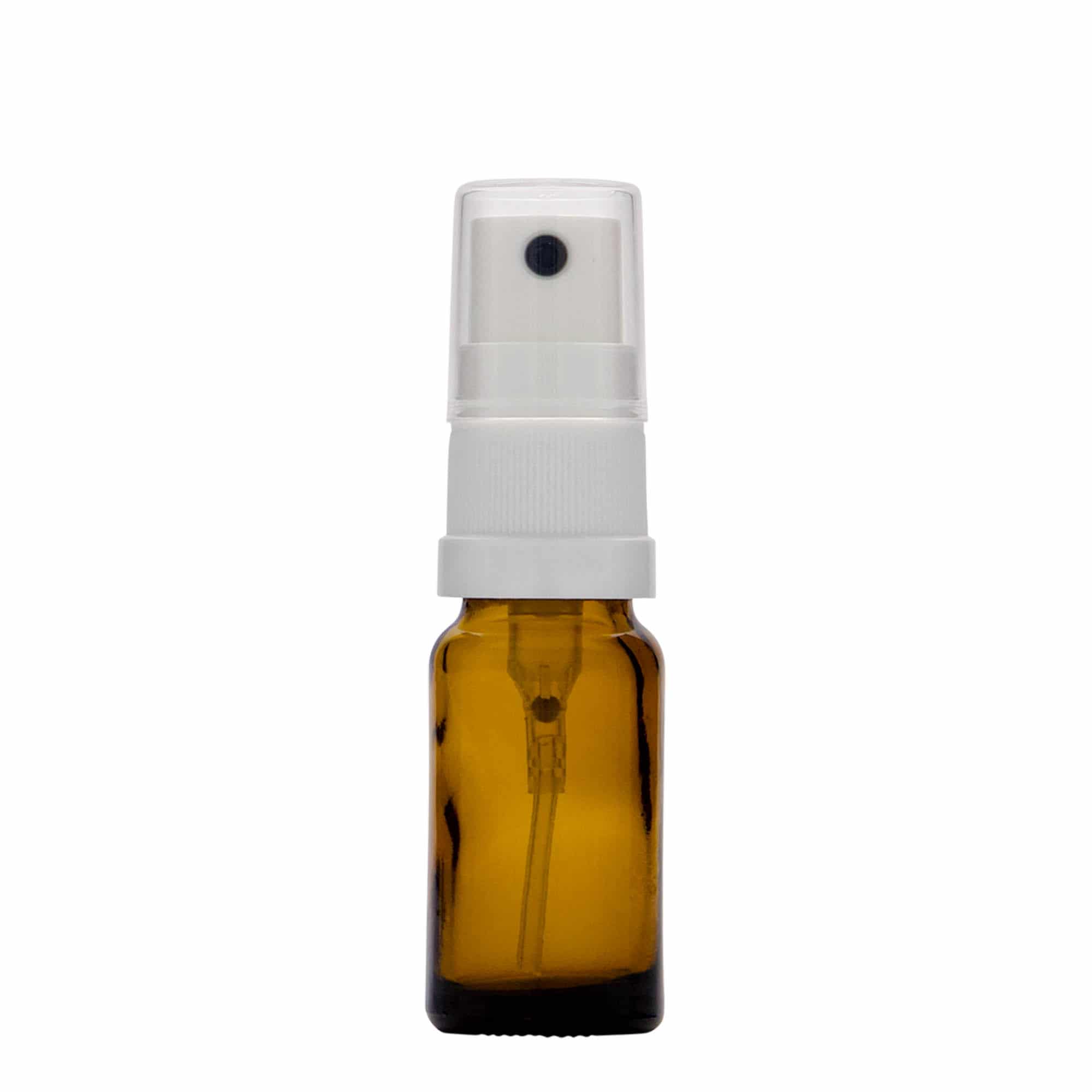 Sprej boca medicinska od 10 ml, staklo, braon, otvor: DIN 18