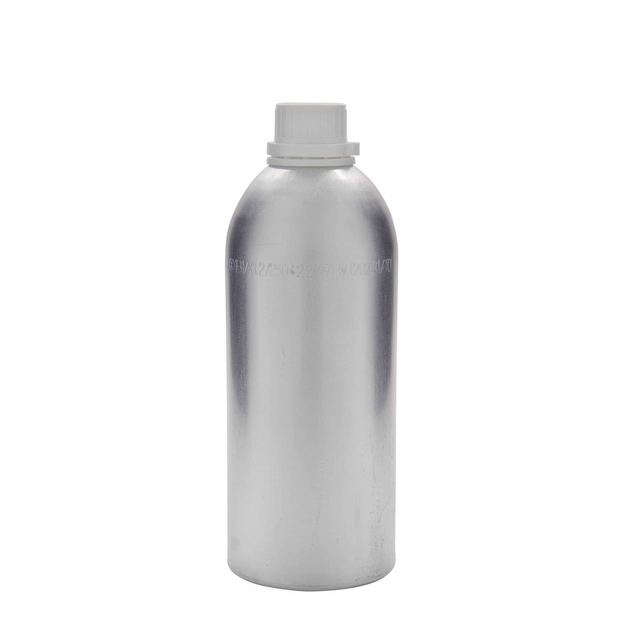 Aluminijumska boca od 1100 ml, metal, srebrna boja, otvor: DIN 32