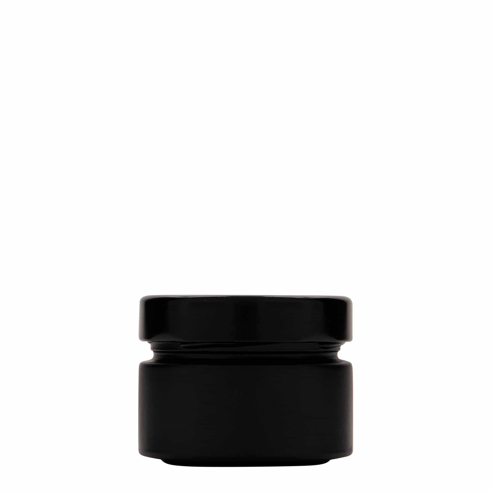 Okrugla tegla od 130 ml 'Aurora', crna, otvor: Deep-Twist-Off (DTO 66)