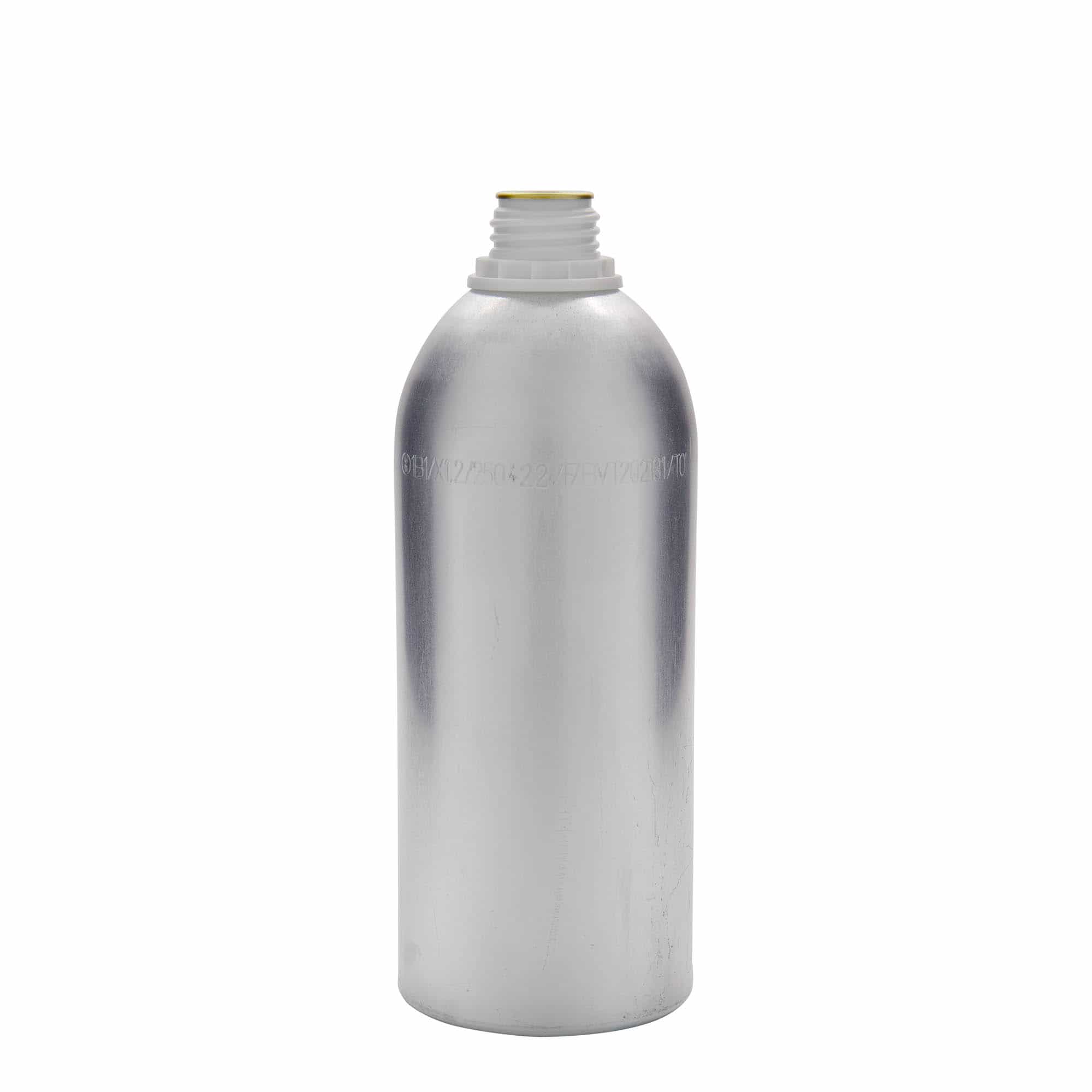 Aluminijumska boca od 1100 ml, metal, srebrna boja, otvor: DIN 32