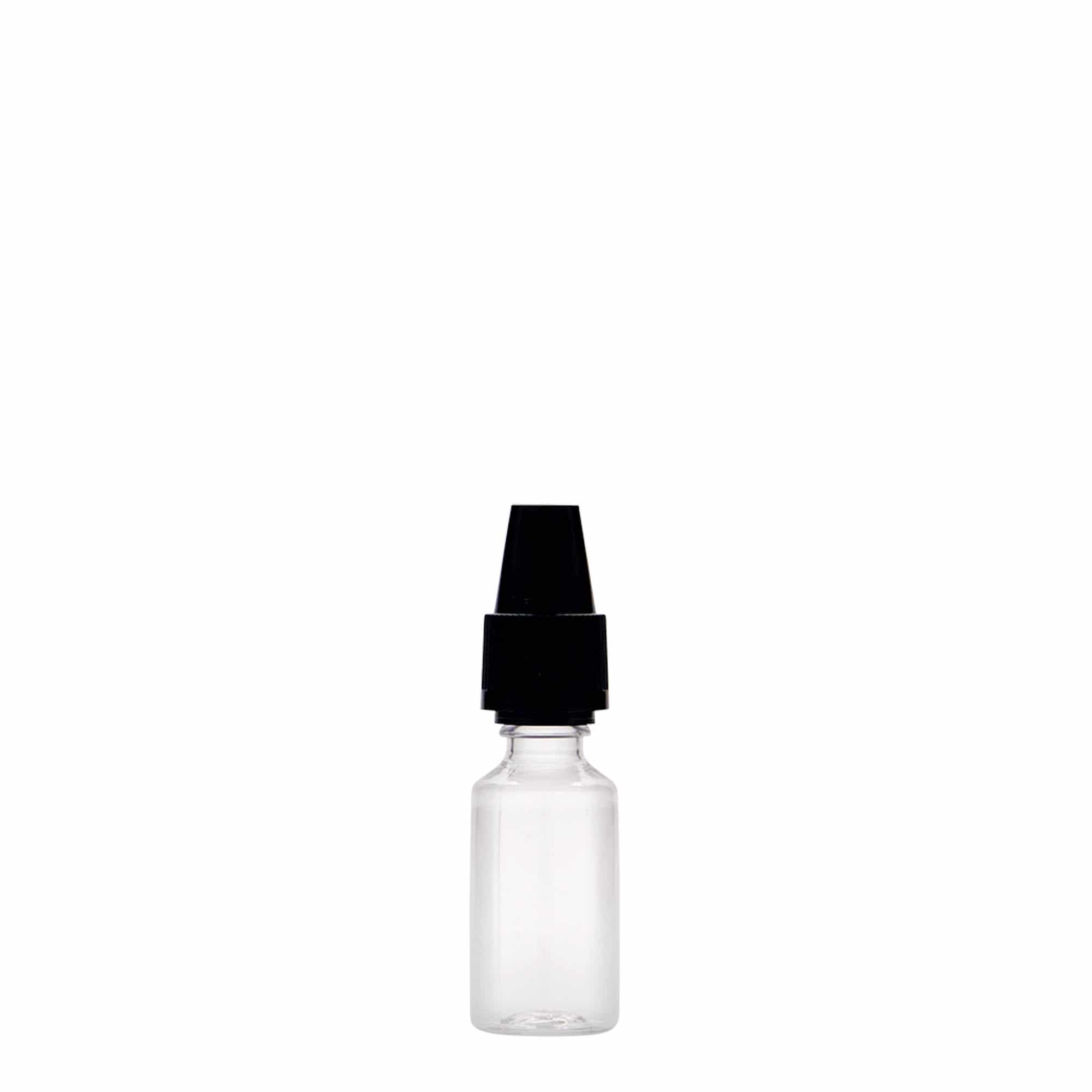 PET boca od 10 ml 'E-Liquid', sa kvalitetnom zaštitom za decu, plastika, otvor: Zatvarač sa navojem