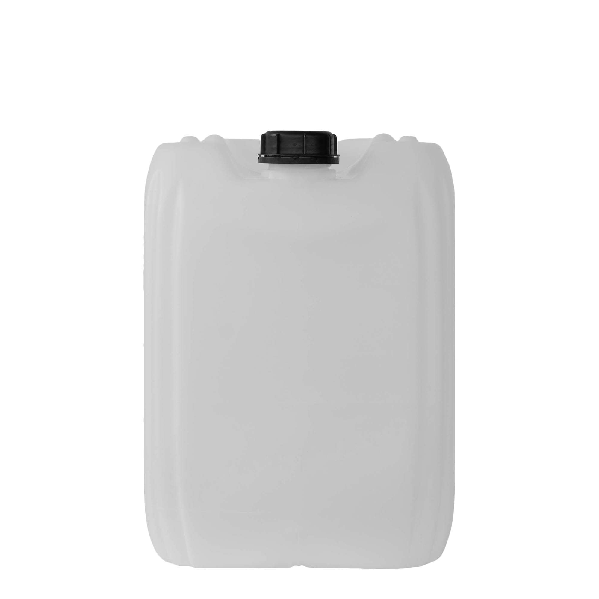 Kanister od 25 l, pravougaoni, HDPE plastika, natur, otvor: ND 60